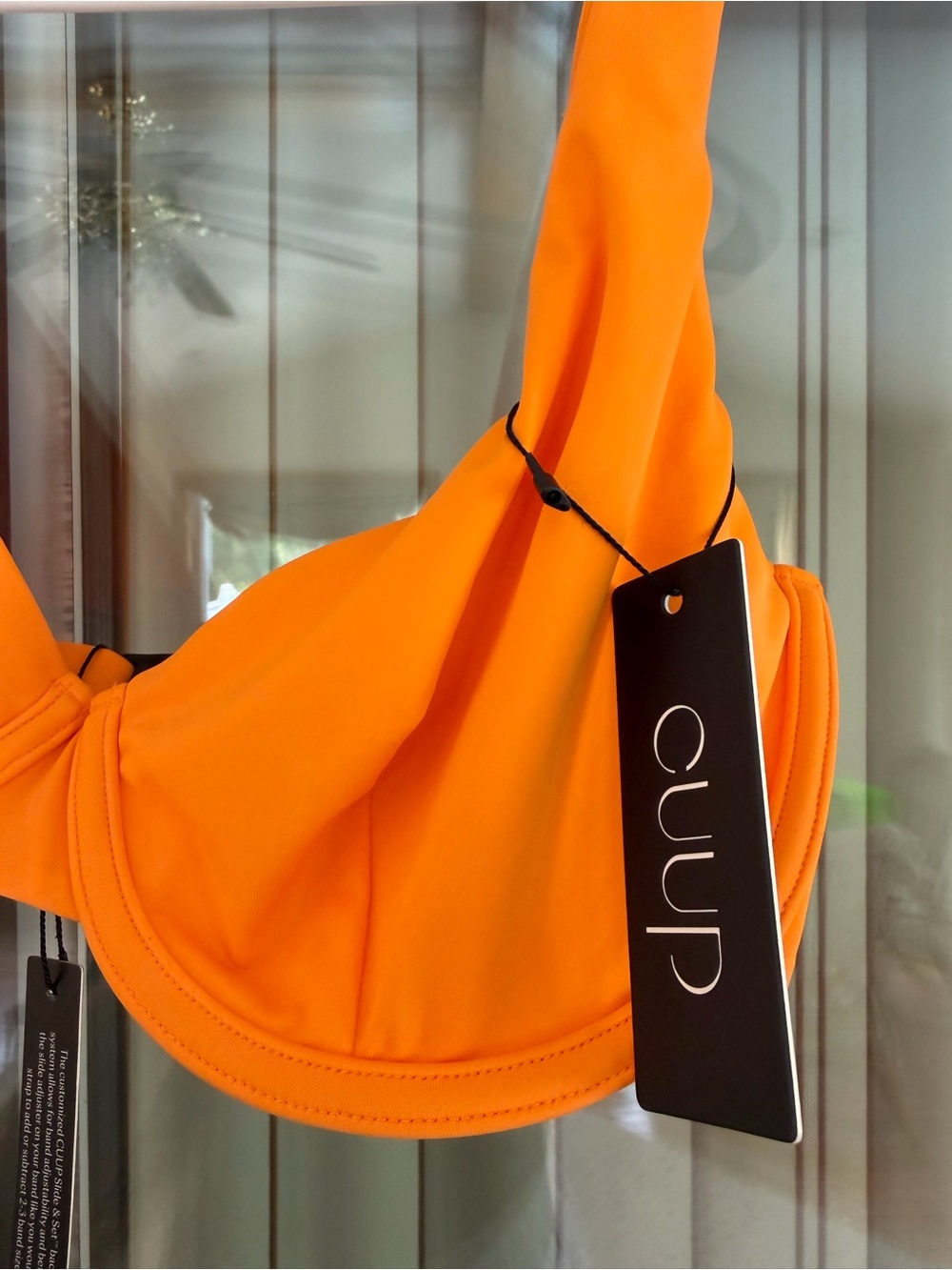 CUUP Bright Orange The Scoop Underwire Bikini Top - Picture 2 of 7